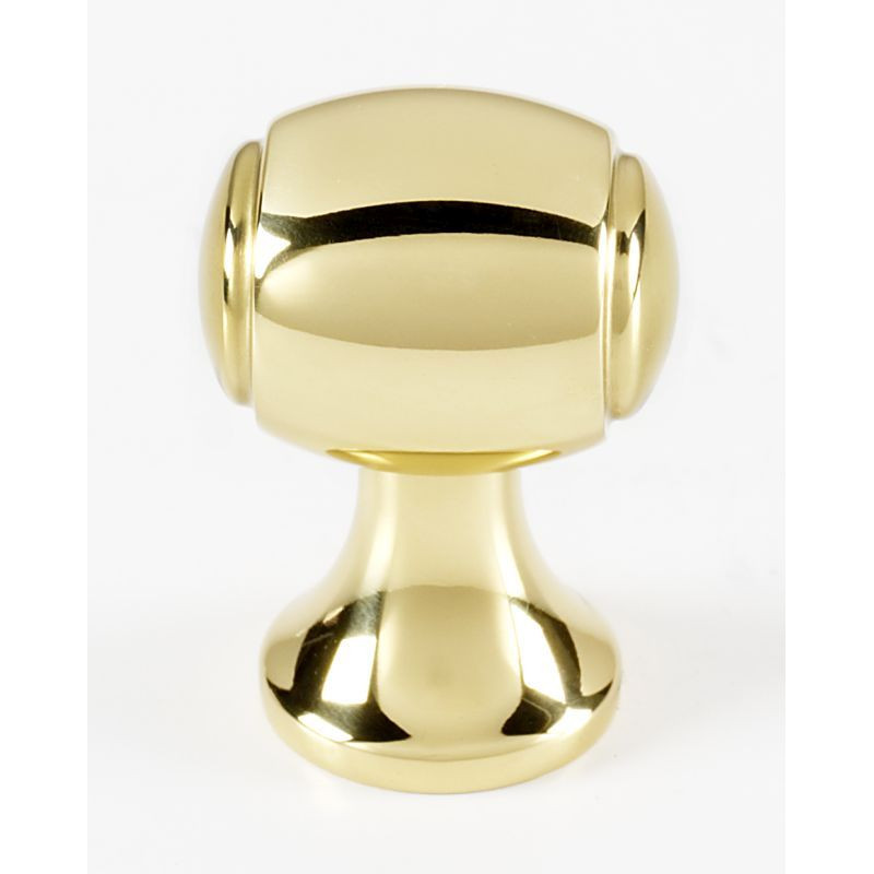 Knob Transitional 3/4-in in Polished Brass