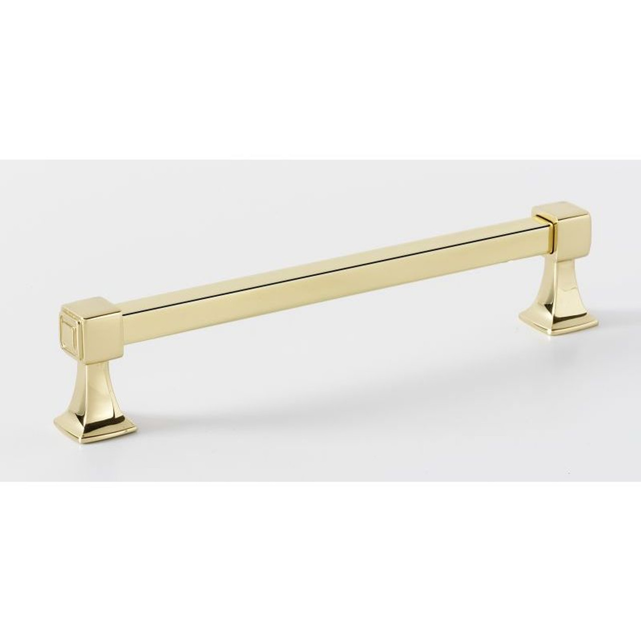 Alno Cube A985-6-PB Modern Pull in Polished Brass