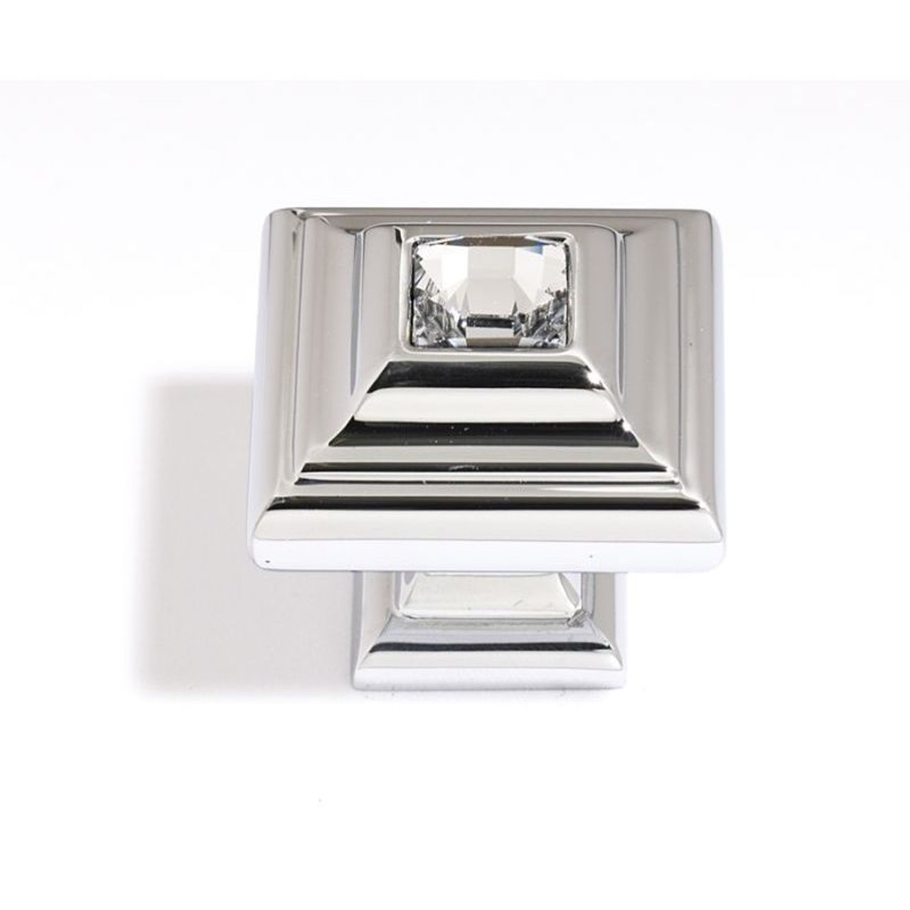 Alno Crystal C213-CLR/PC Traditional Knob in Polished Chrome