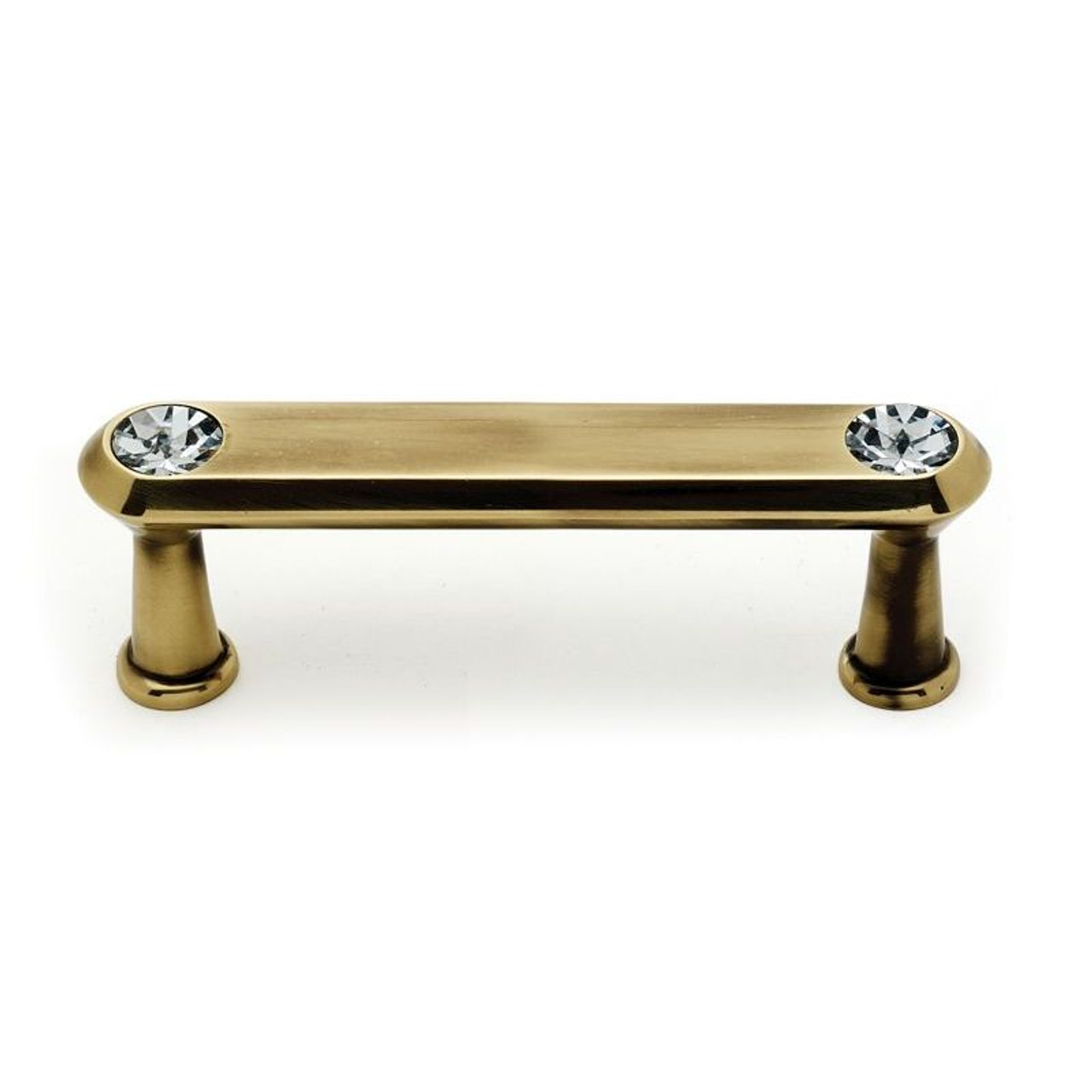 Alno Crystal C214-3-PA Pull Traditional in Polished Antique