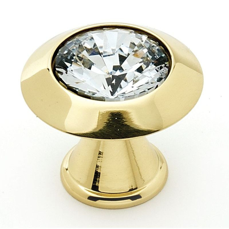 Traditional Knob in Polished Brass