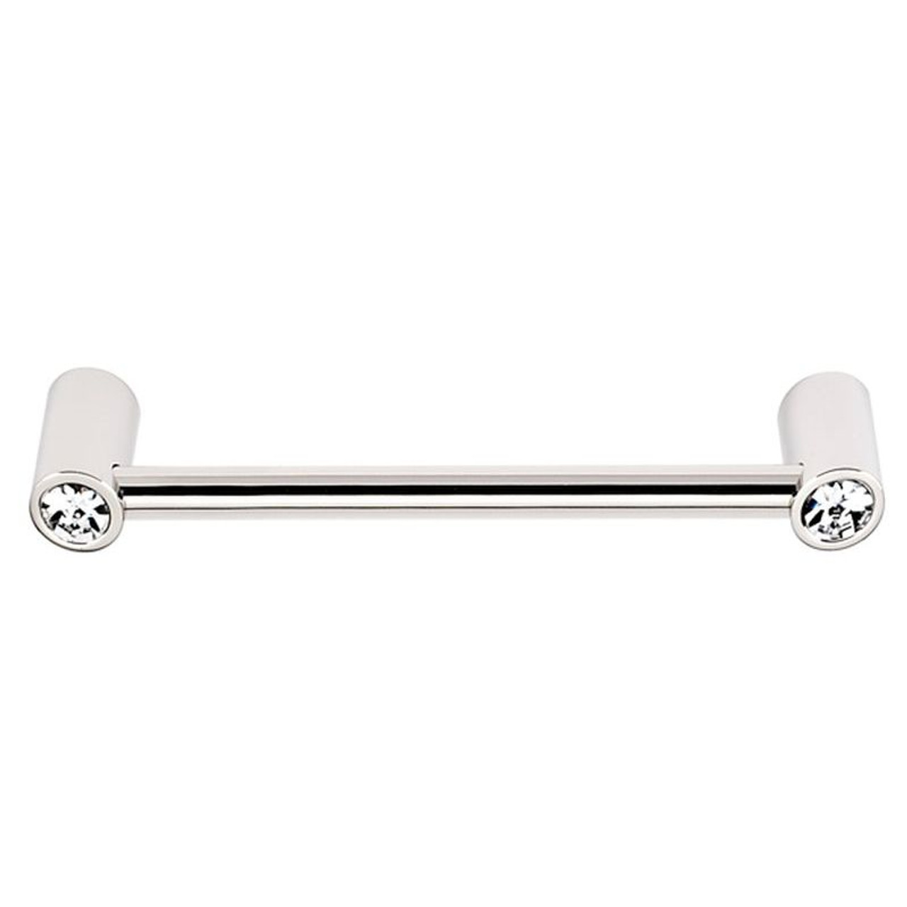 Alno Contemporary Crystal C715-6-PN Crystal Pull Modern in Polished Nickel