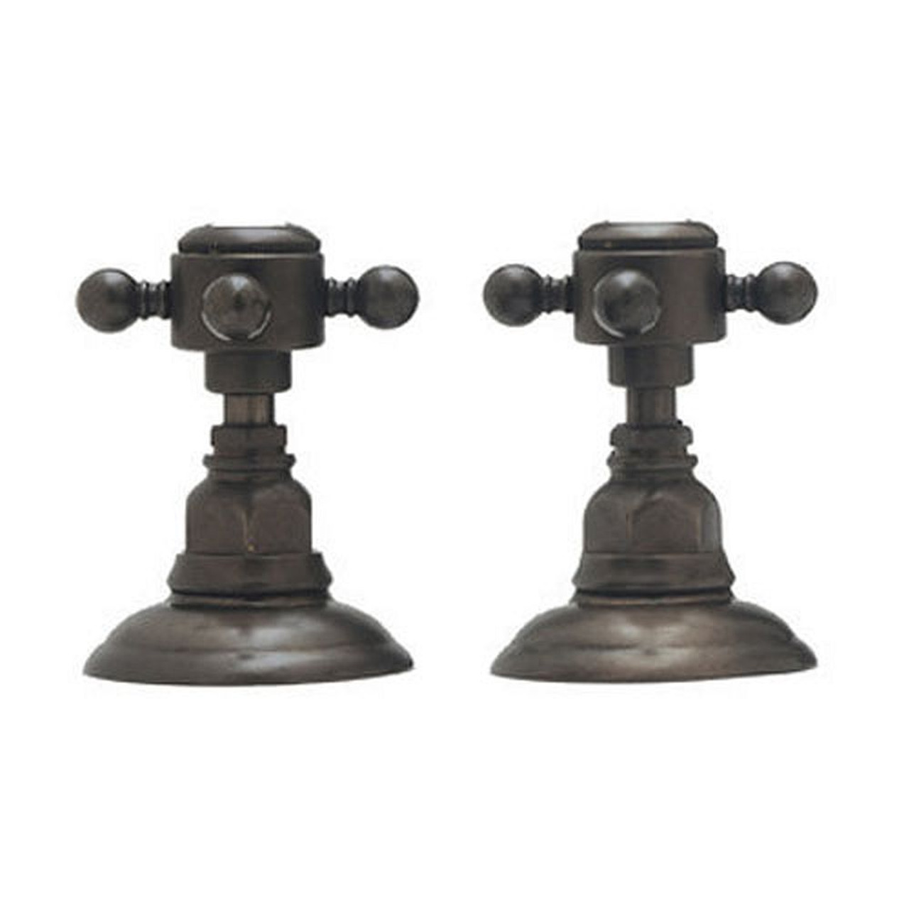 Pair of 1/2in Side valves in Tuscan Brass