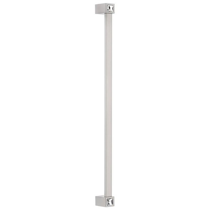 Alno Contemporary Crystal CD718-12-SN Appliance Pull Modern in Satin Nickel