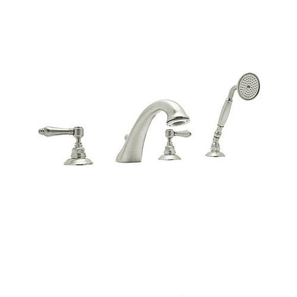 Rohl A1464LMPN Roman Tub Faucet and Single Function Hand Shower in Polished Nickel