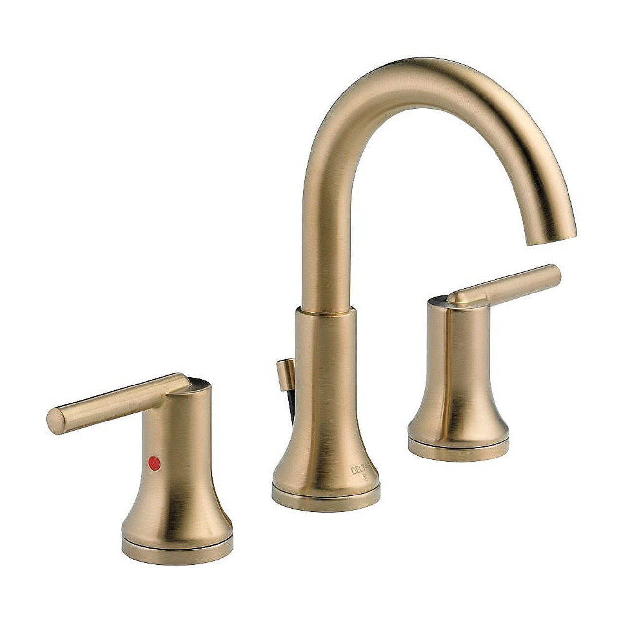 Delta 3559-CZMPU-DST Trinsic Two Handle Widespread Lavatory - Metal Pop-Up in Champagne Bronze