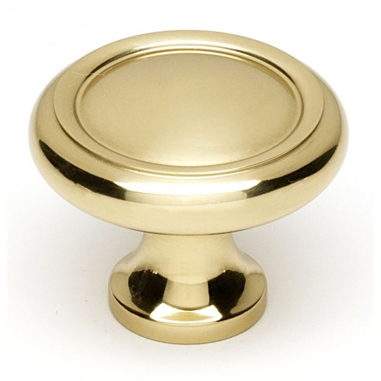 A1151-PB Knob Traditional 1-1/4-in in Polished Brass A1151-PB Knob Traditional 1-1/4-in in Polished Brass