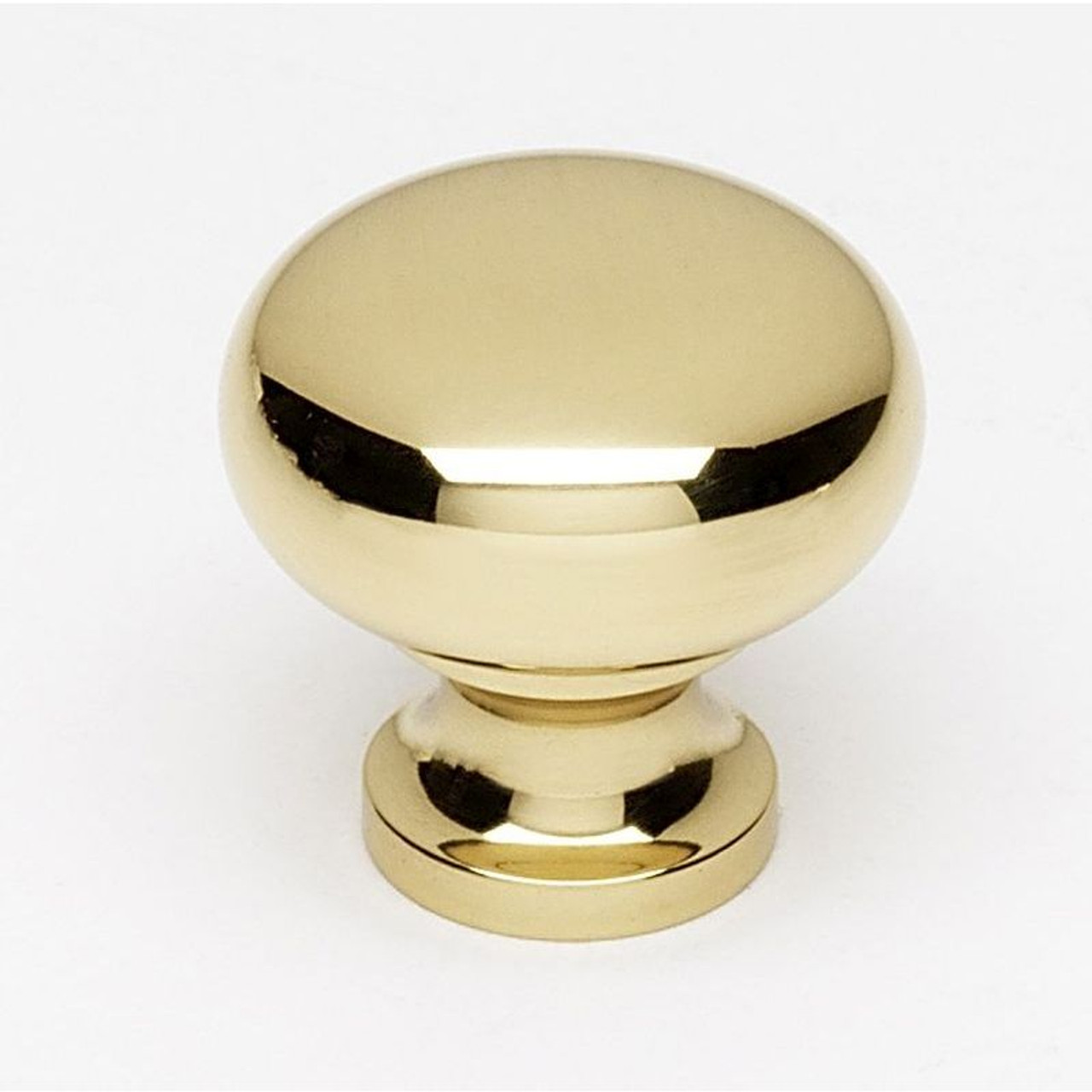 A1067-PB Knob Traditional 1-in in Polished Brass A1067-PB Knob Traditional 1-in in Polished Brass