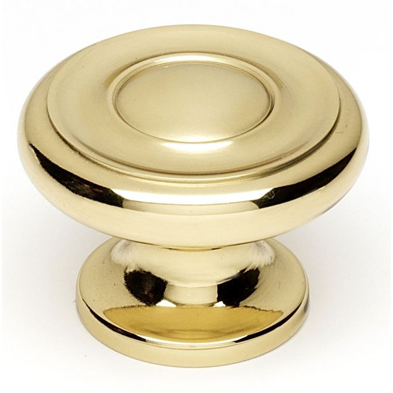 A1050-PB Knob Traditional 1-1/2-in in Polished Brass A1050-PB Knob Traditional 1-1/2-in in Polished Brass