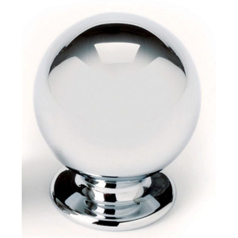 Knob Transitional 5/8-in in Polished Nickel