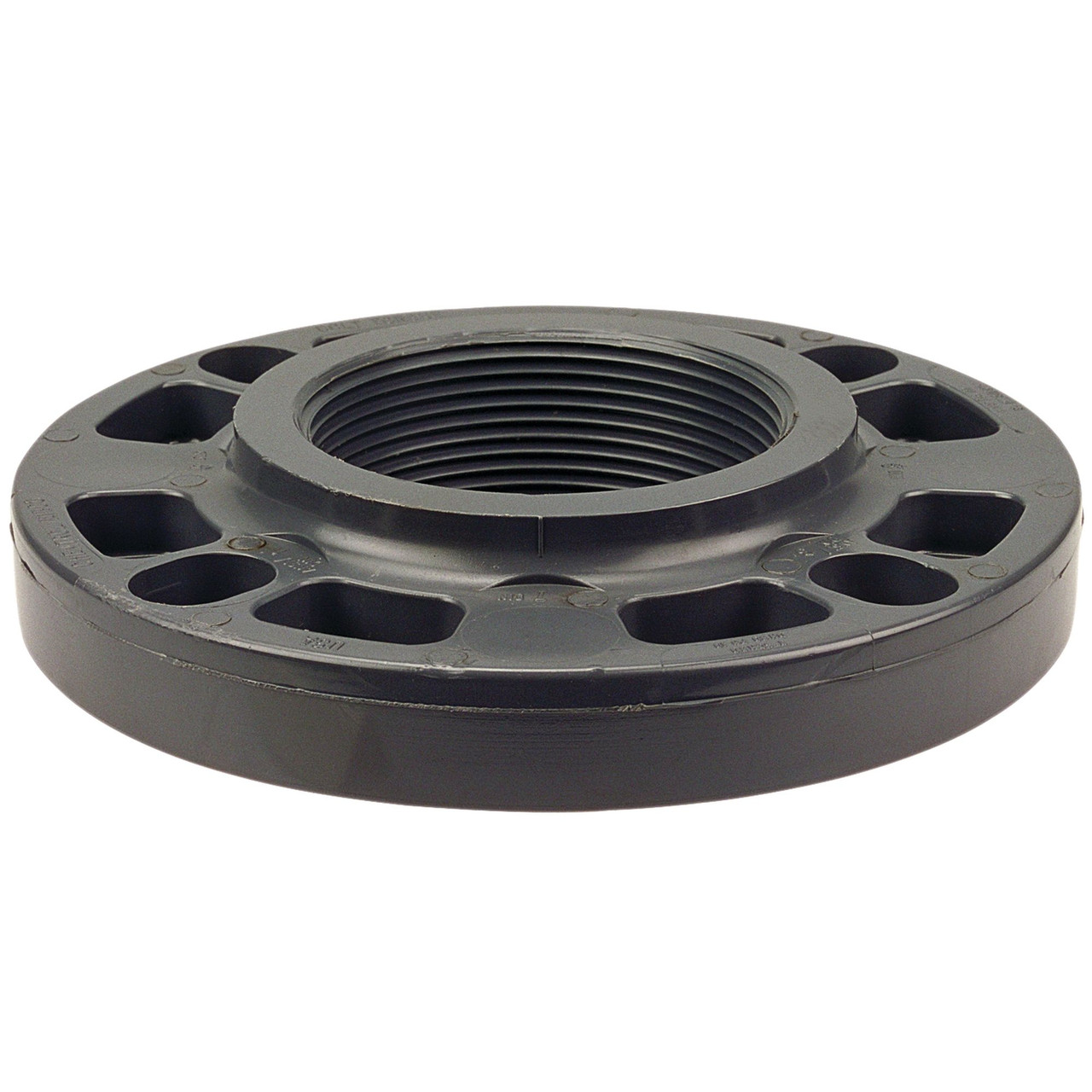 CA25195-B5 4551W3 3 WEB THD FLG PVC 80, Thread Flange FPT - PVC Schedule 80, One-Piece Webbed Design, 4551-W-3  - Box of 5