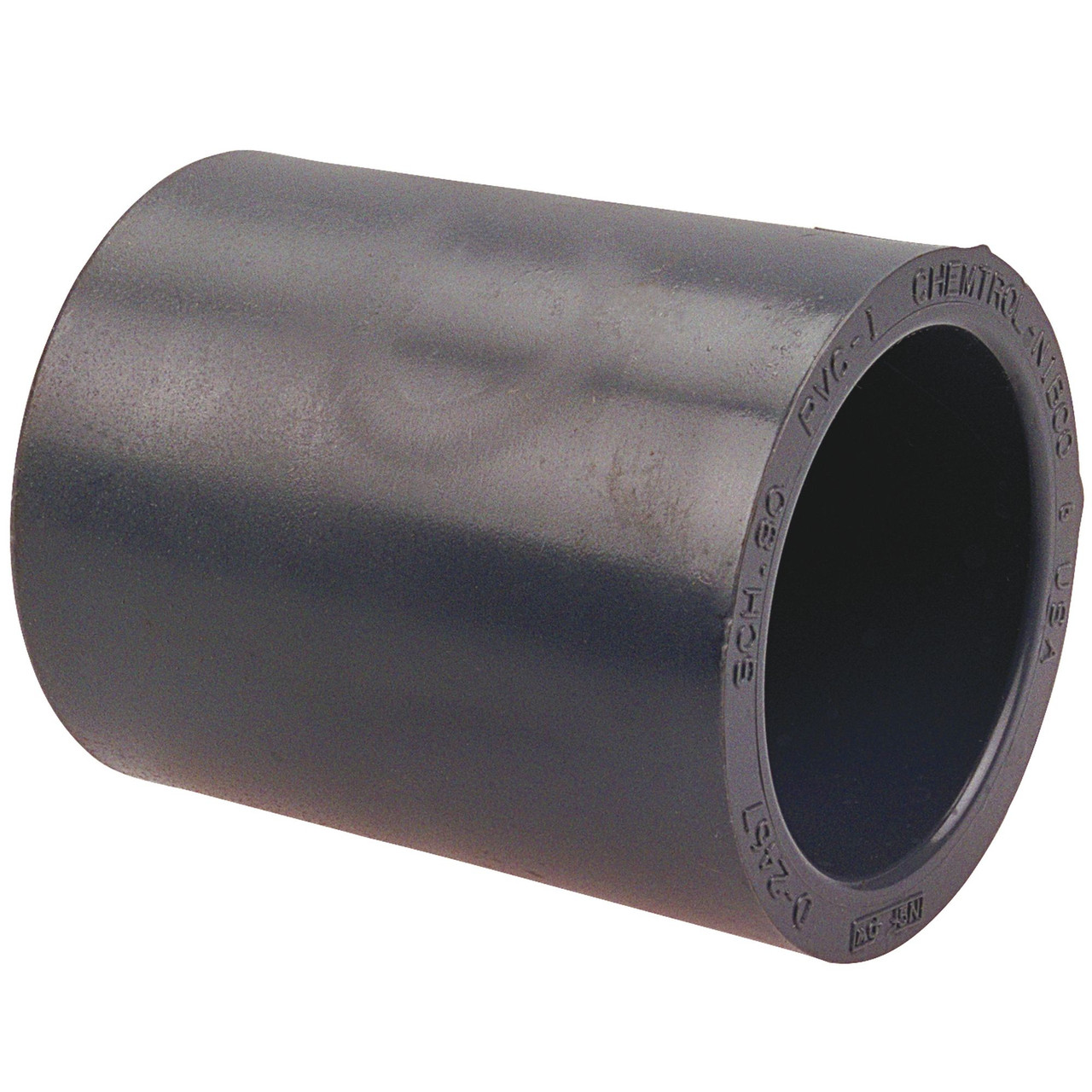Nibco CA00350-B25 4501R 1X1/2 SOC COUP PVC 80, Socket Coupling/Reducing Socket Coupling S x S - PVC Schedule 80, 4501, 4501R  - Box of 25