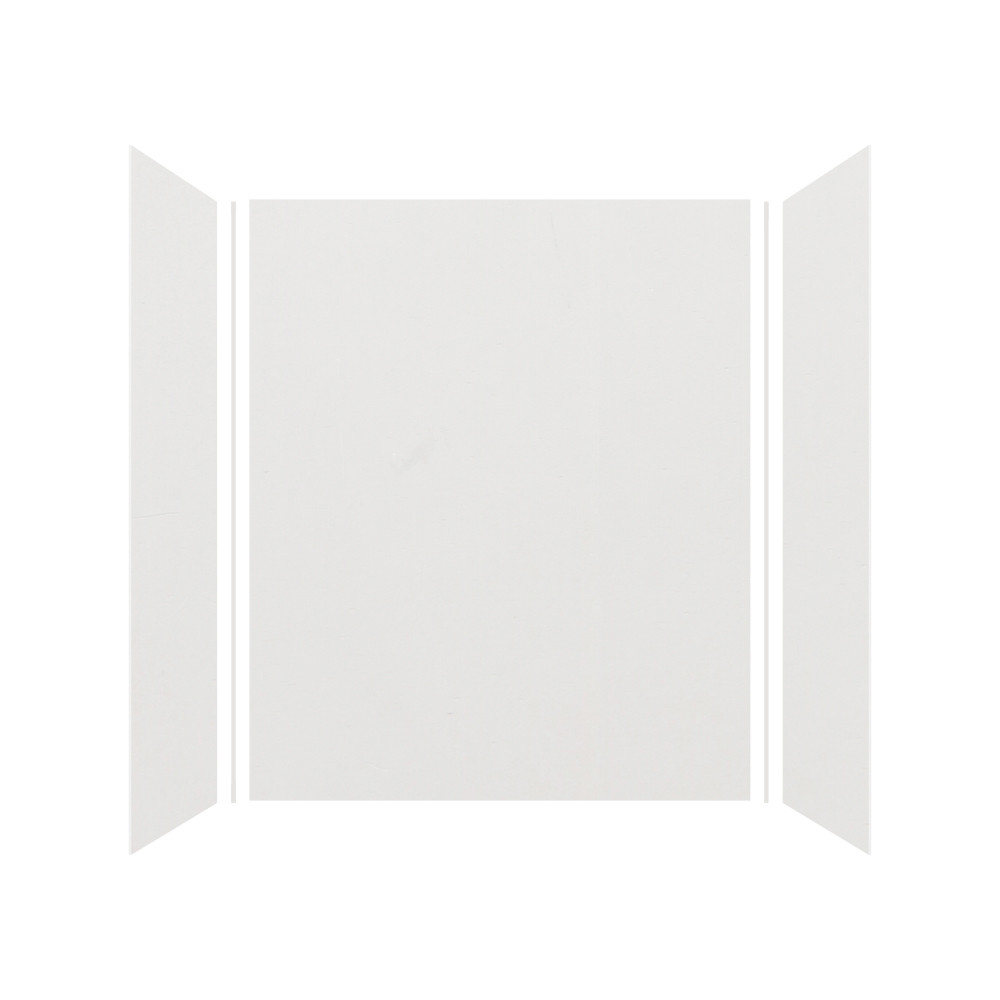 60" X 32" X 72" 4-Piece Alcove Shower Kit, In Grey