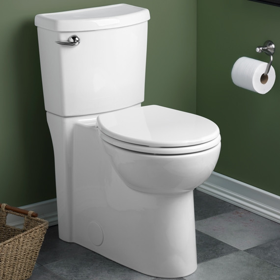 Right-Height Round Front 1.28 GPF Toilet with Seat, 12-in Rough-In, and Concealed Trapway