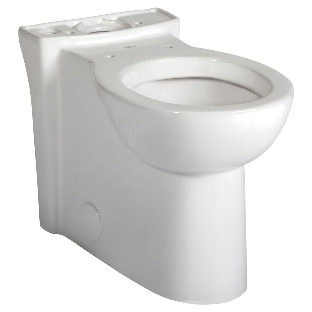 Right-Height Round Front Bowl with Seat in White