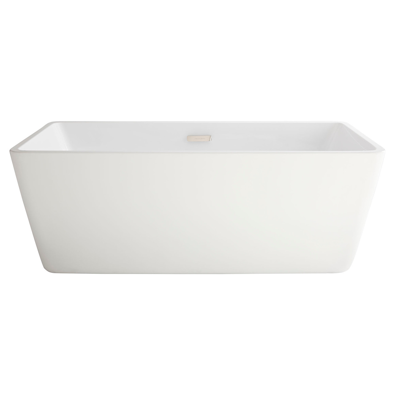 Freestanding Tub Overflow Cover and Drain Kit in Brushed Nickel