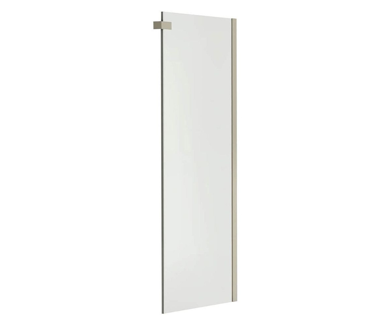 28.75 to 31.875in x 78.75in Maax Halo Clear Glass Frameless Return Panel for 34in Base, in Brushed Nickel 28.75 to 31.875in x 78.75in Maax Halo Clear Glass Frameless Return Panel for 34in Base, in Brushed Nickel