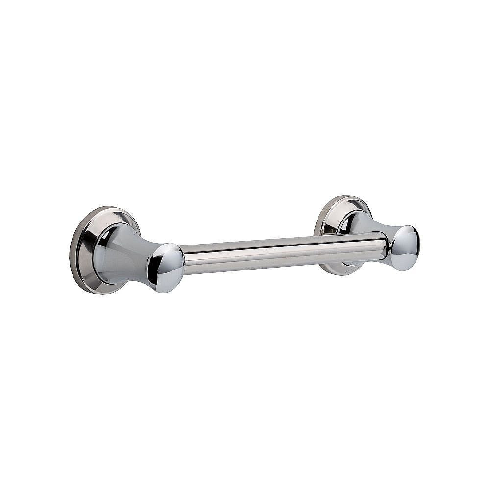 Transitional Decorative ADA Grab Bar - 12in in Polished Chrome