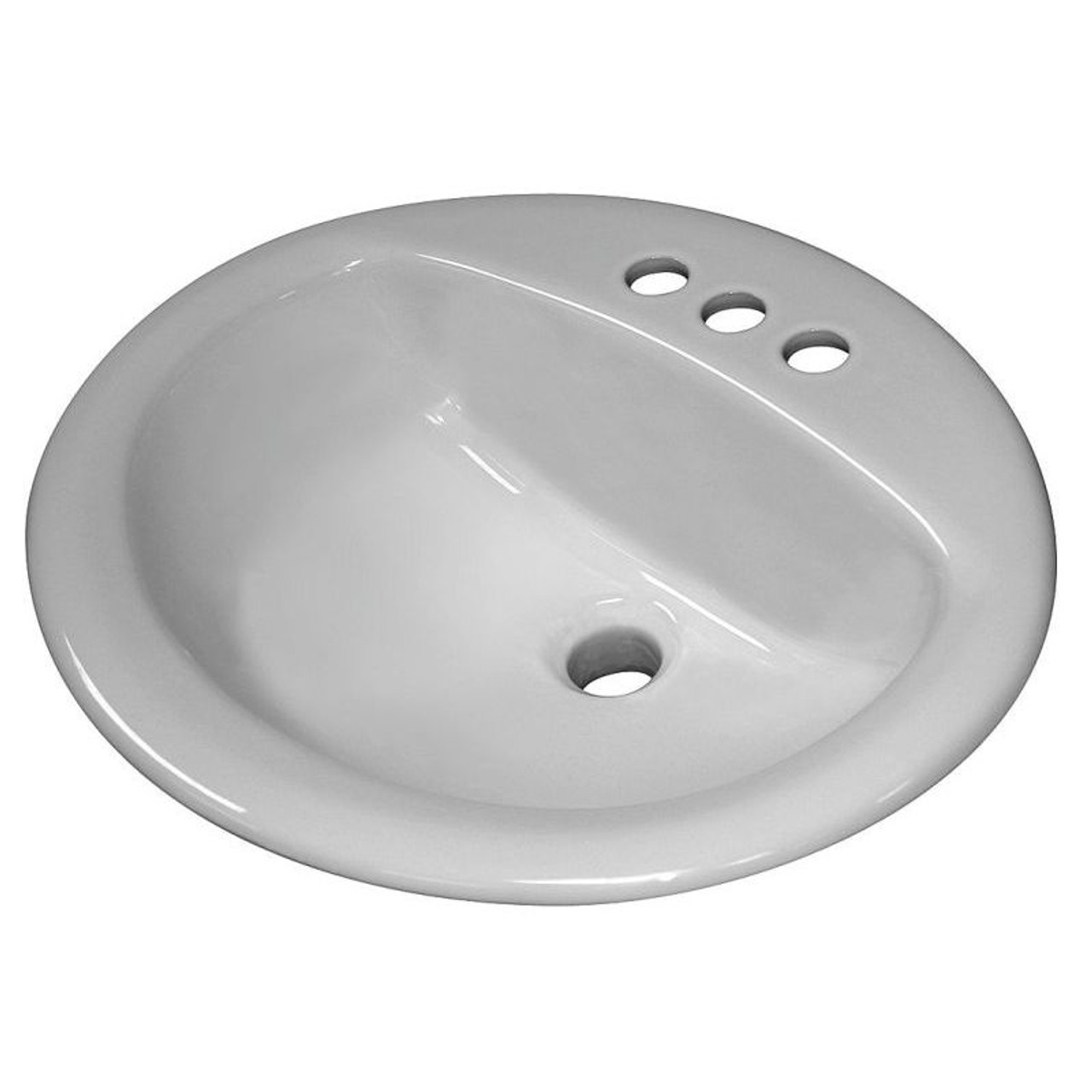Lavatory Sink, Oval Drop-in, 4-in Centerset Lavatory Sink, Oval Drop-in, 4-in Centerset