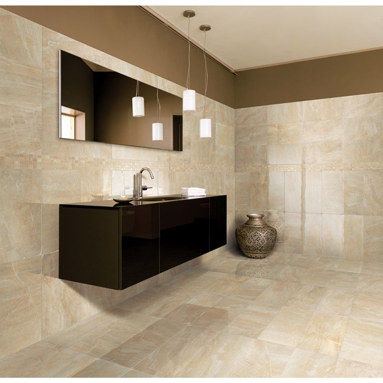 Serenissima 1042982 Floor Tile 12X24 Beige (Box of 7) Serenissima 1042982 Floor Tile 12X24 Beige (Box of 7)