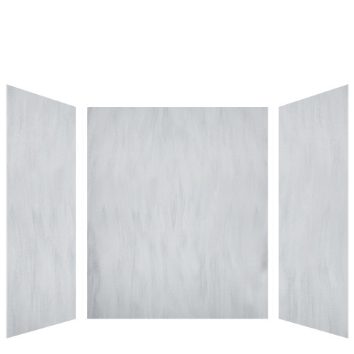 Transolid LWK606072-190 Lusso 60-in x 60-in x 72-in Glue to Wall 3-Piece Shower Wall Kit, Bellanca