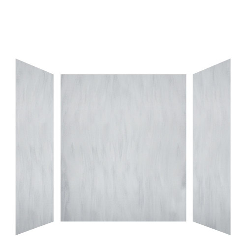 Transolid LWK604872-190 Lusso 60-in x 48-in x 72-in Glue to Wall 3-Piece Shower Wall Kit, Bellanca