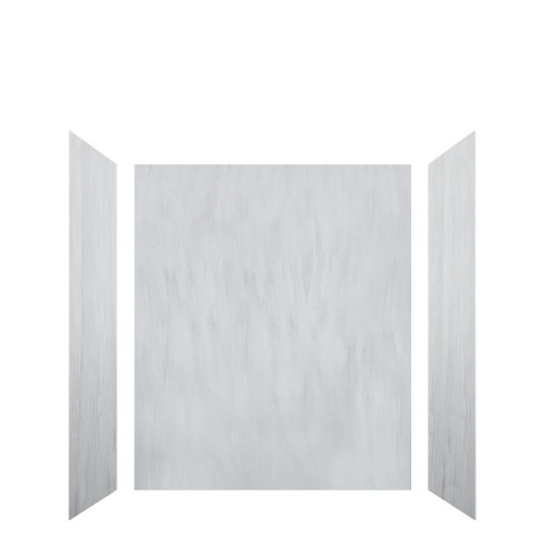 Transolid LWK603672-190 Lusso 60-in x 36-in x 72-in Glue to Wall 3-Piece Shower Wall Kit, Bellanca