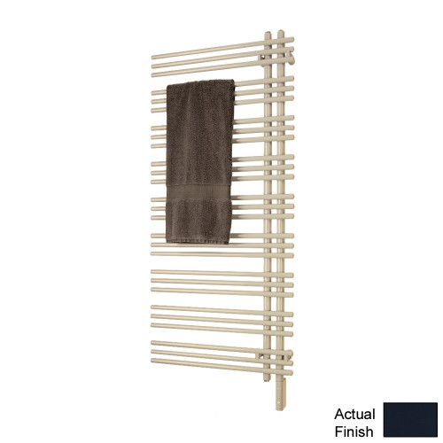 Electric Towel Radiator Plug-In Left-Hand 52-in H x 23-in W Gray Brown