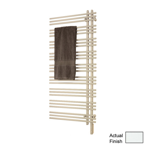 Electric Towel Radiator Plug-In Left-Hand 52-in H x 23-in W White