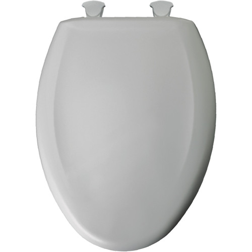 Bemis 1200SLOWT 020 Plastic Elongated Slow-Close Toilet Seat in Crane White
