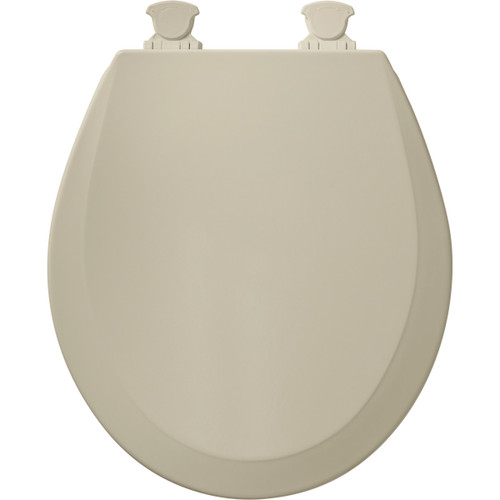 Bemis 500EC 006 Wood Round Toilet Seat in Bone