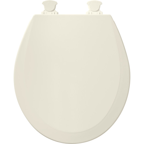 Bemis 500EC 346 Wood Round Toilet Seat in Biscuit