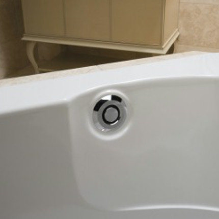 Geberit 151.605.21.1 17in-24in Tub and 33in Cable PushControl Complete Unit in Polished Chrome