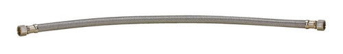 Braided Stainless Steel 16-in Faucet Connector with 3/8-in Female Compression Thread x 3/8-in Female Compression Thread