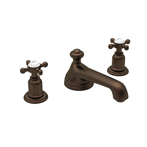 Rohl U.3706X-EB-2 Widespread Bathroom Faucet and Pop-Up Drain in English Bronze