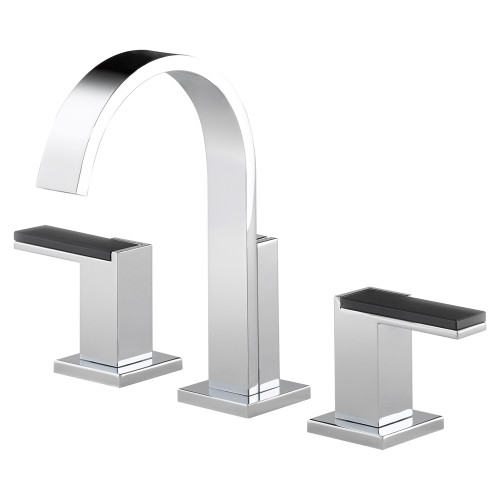 Brizo K65380-L5382PC 65380LF Widespread Bathroom Faucet with Lever Handles in Polished Chrome