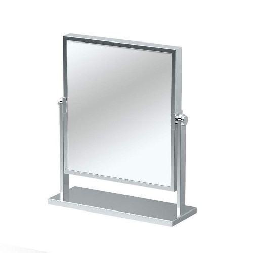 Elegant Magnified Table Mirror in Chrome
