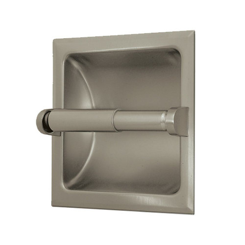 Recessed Toilet Paper Holder in Satin Nickel