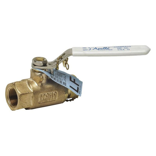 Bronze Ball Valve, FNPT X Hose Cap, 3/4-in