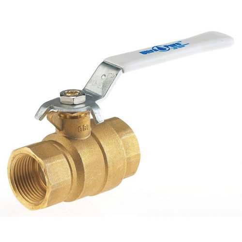 Brass Ball Valve, Inline, FNPT, 1-1/2-in