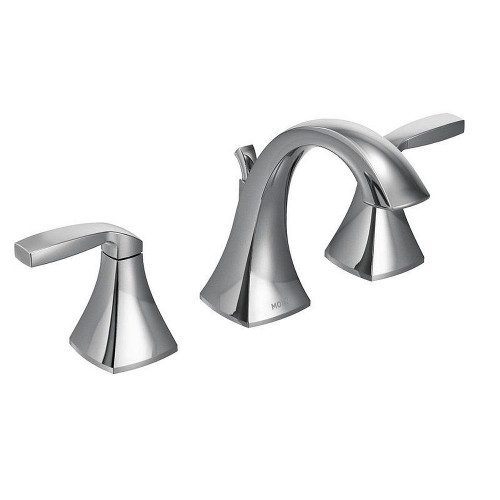 Moen T6905 Double Handle Widespread Bathroom Faucet in Chrome