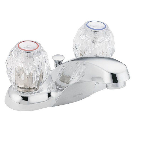 Moen 64919 Double Handle Centerset Bathroom Faucet in Chrome