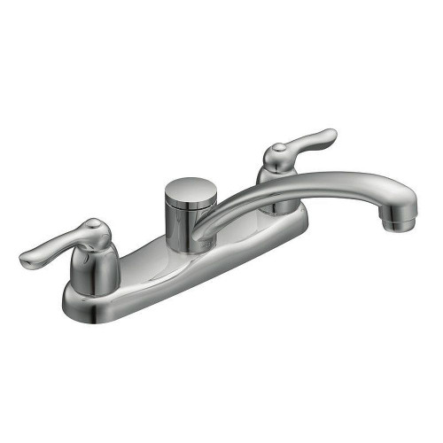 Moen 7906 Double Handle Kitchen Faucet in Chrome