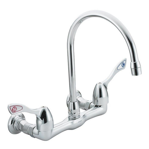 Moen 8126 Double Handle Utility Faucet in Chrome
