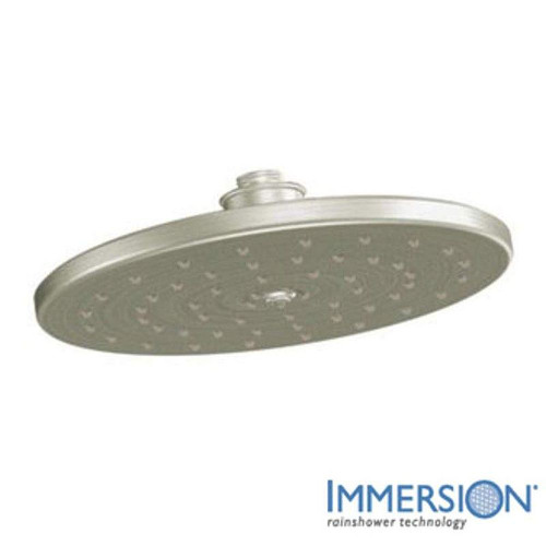 10in Rainshower Shower Head with 2.0 GPM Flow Rate in Brushed Nickel