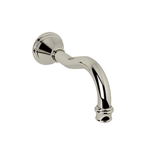 Georgian Era Wall Mounted Lavatory Spout in Polished Nickel