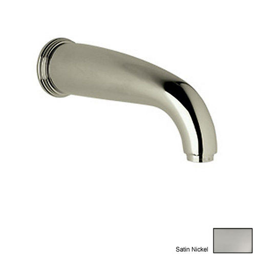 8in Non Diverter Tub Spout in Satin Nickel