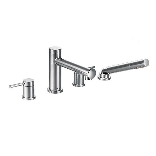Moen T394 Deck Mounted Tub Filler with Hand Shower in Chrome