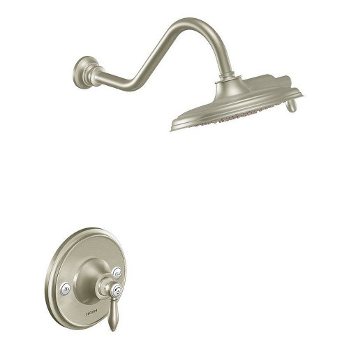 Moen TS32102BN Single Handle Posi-Temp Pressure Balanced Multi-Function Shower Trim with Shower Head in Brushed Nickel
