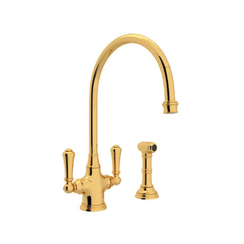 Rohl U.4710IB-2 Kitchen Faucet in English Gold